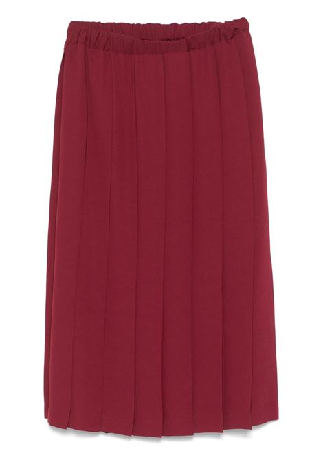 Bordeaux pleated midi skirt Comme Des Garçons Comme Des Garçons - women